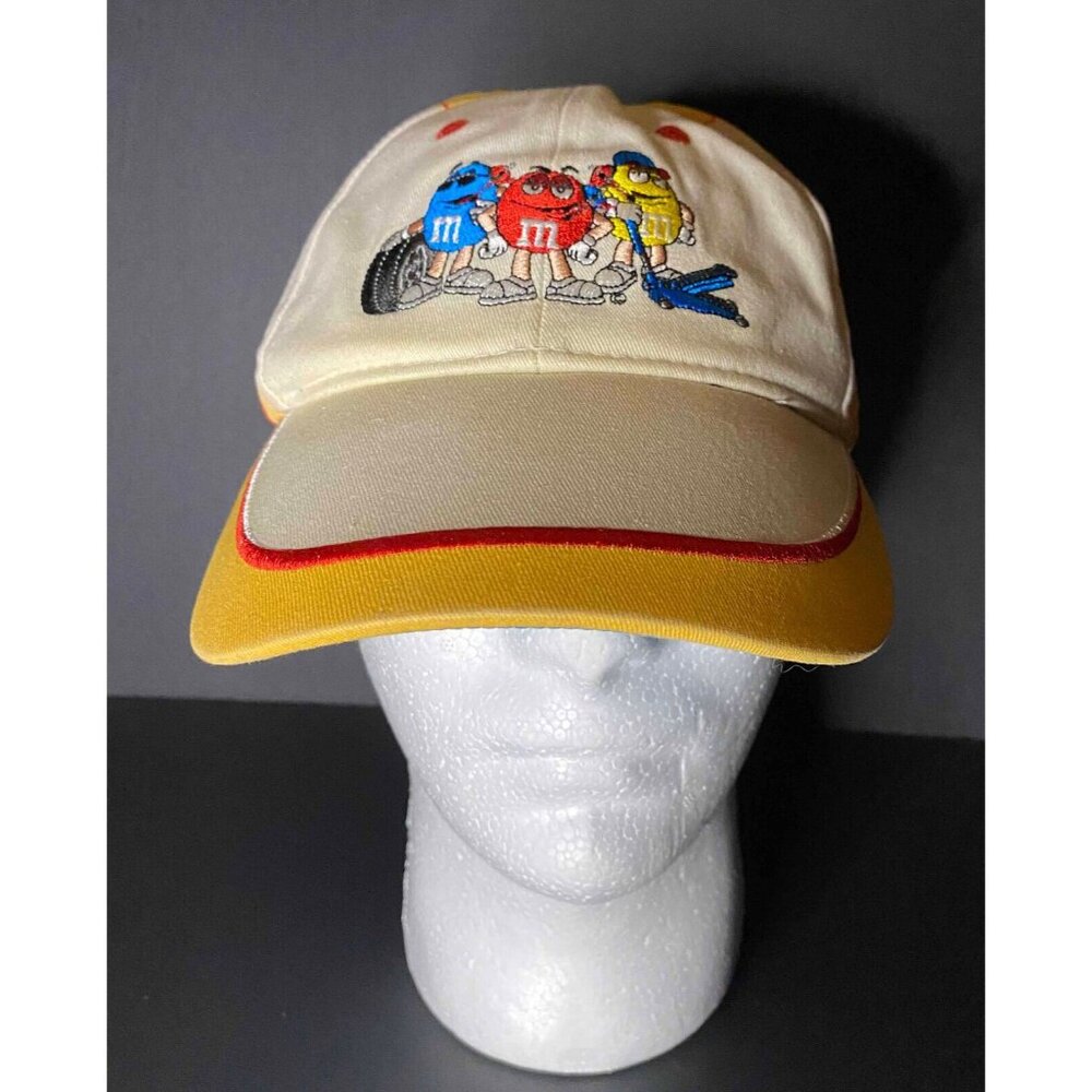 Chase Authentics M&M's Nascar #18 Joe Gibbs Cap Racing Flex Fit M/L Hat